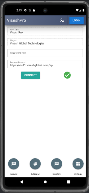 android app warehouse connect